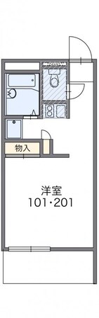 レオパレス栗林の物件間取画像